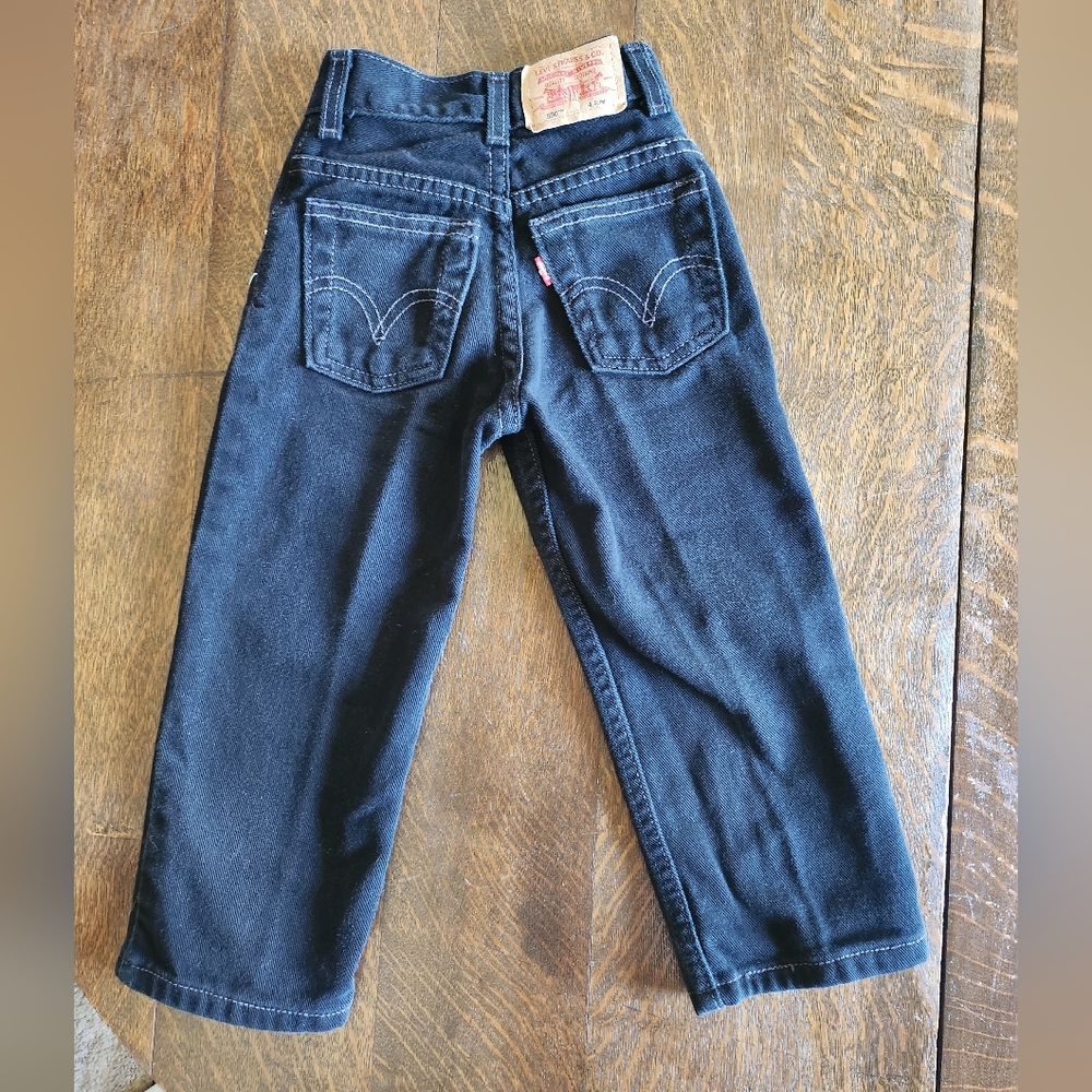 Black Levi's Boys 4 Slim 550 relaxed fit